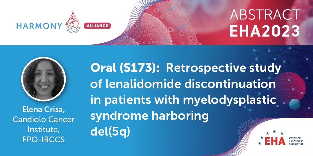 HARMONY Myelodysplastic Syndromes (MDS) abstract presented EHA2023